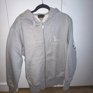 Palace x Evisu Zip Hoody Jacket 'Grey Marl’ Size S